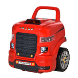 Engaging Kids Truck Engine Toy Set with RC Car Key | Red Mechanic Toys for Ages 3-5