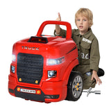 Engaging Kids Truck Engine Toy Set with RC Car Key | Red Mechanic Toys for Ages 3-5