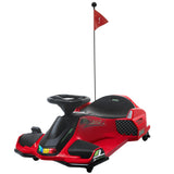 12V Electric Drifting Go Kart w/ Slow Start, Music, Lights, Red
