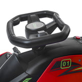 12V Electric Drifting Go Kart w/ Slow Start, Music, Lights, Red