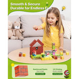 Magnetic Blocks, 100 PCS Magnet Blocks Set, Magnetic Building Cubes for Kids, STEM Montessori Sensory Toys for Christmas Birthday Gift, Construction Stacking Toy for 3+ Years Old Boys & Girls