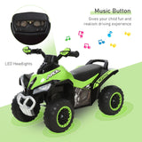 NO Power Kids Ride On Push Car, w/ Music, Lights for 1.5-3, Green