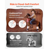 Ride On Horse, Riding Pony Toys for Kids, No Battery Required, Smooth Wheels with Anti-Roll Stop Ring, Upgraded Raised Seat, Handles, Sturdy Pedals, 176 lbs Max Load Capacity for Ages 6+