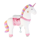 Ride On Horse, Riding Unicorn Toys for Kids, No Battery Required, Smooth Wheels with Anti-Roll Stop Ring, Upgraded Raised Seat, Handles, Sturdy Pedals, 176 lbs Max Load Capacity for Ages 6+