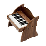 Kids Piano Keyboard, 25 Keys Wooden Digital Piano for Kids, Mini Music Educational Instrument Toy with Realistic Sound, Dual Power, Adjustable Volume for Toddlers, Boys Girls Learning, Walnut