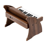 Kids Piano Keyboard, 25 Keys Wooden Digital Piano for Kids, Mini Music Educational Instrument Toy with Realistic Sound, Dual Power, Adjustable Volume for Toddlers, Boys Girls Learning, Walnut