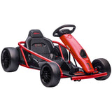 24V Electric Go Kart for Kids, Drift Electric Go Kart Racing with 2 Speeds, for Boys Girls Aged 8-12 Years Old, Red