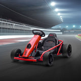 24V Electric Go Kart for Kids, Drift Electric Go Kart Racing with 2 Speeds, for Boys Girls Aged 8-12 Years Old, Red