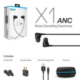 Naztech X1ANC Active Noise Cancelling Earphones 3.5mm