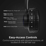 HyperGear Bunny Tracks Wireless Light-Up Headphones