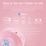 HyperGear Bunny Tracks Wireless Light-Up Headphones