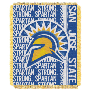 San Jose State OFFICIAL Collegiate "Double Play" Woven Jacquard Throw