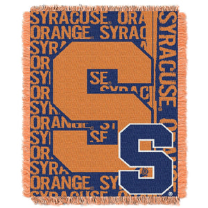 Syracuse OFFICIAL Collegiate "Double Play" Woven Jacquard Throw