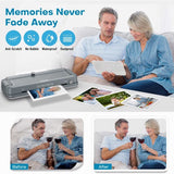Laminator; A4 Laminator Machine; WORIKIZE Thermal Laminator with Laminating Sheets 20 Pouches for Home Office School; OL188; Gray