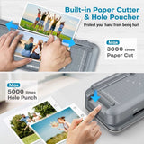 Laminator; A4 Laminator Machine; WORIKIZE Thermal Laminator with Laminating Sheets 20 Pouches for Home Office School; OL188; Gray